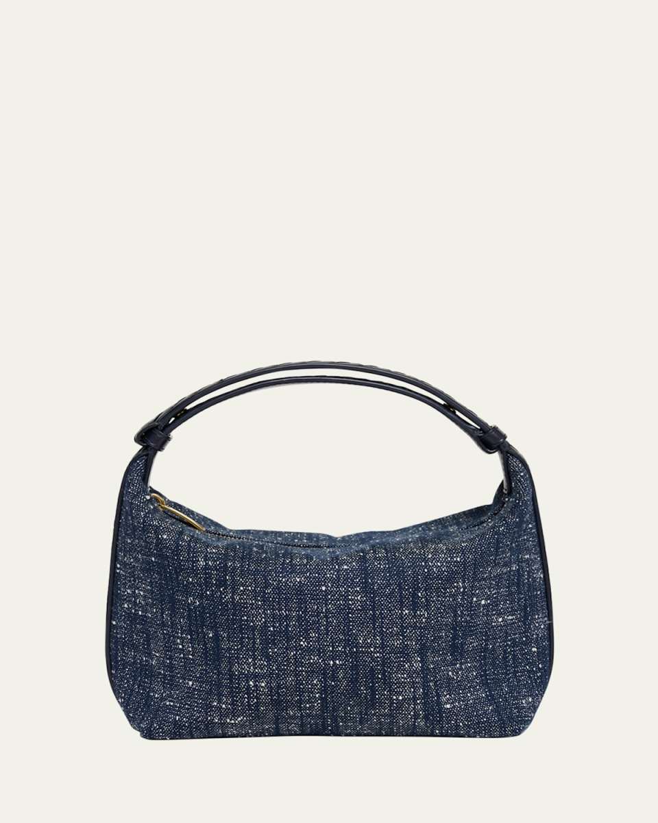 Mini Wallace Denim Boucle Shoulder Bag